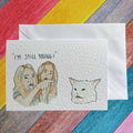 Cat meme | Handcrafted Birthday Card | Smudge the cat