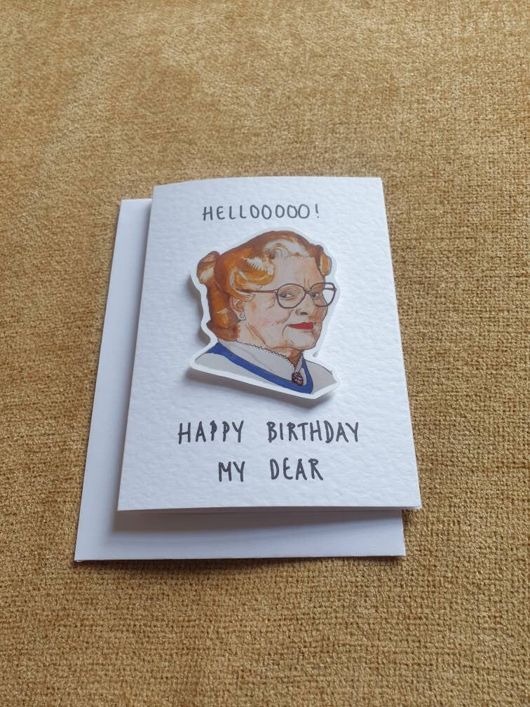 Mrs Doubtfire | Handcrafted Birthday Card