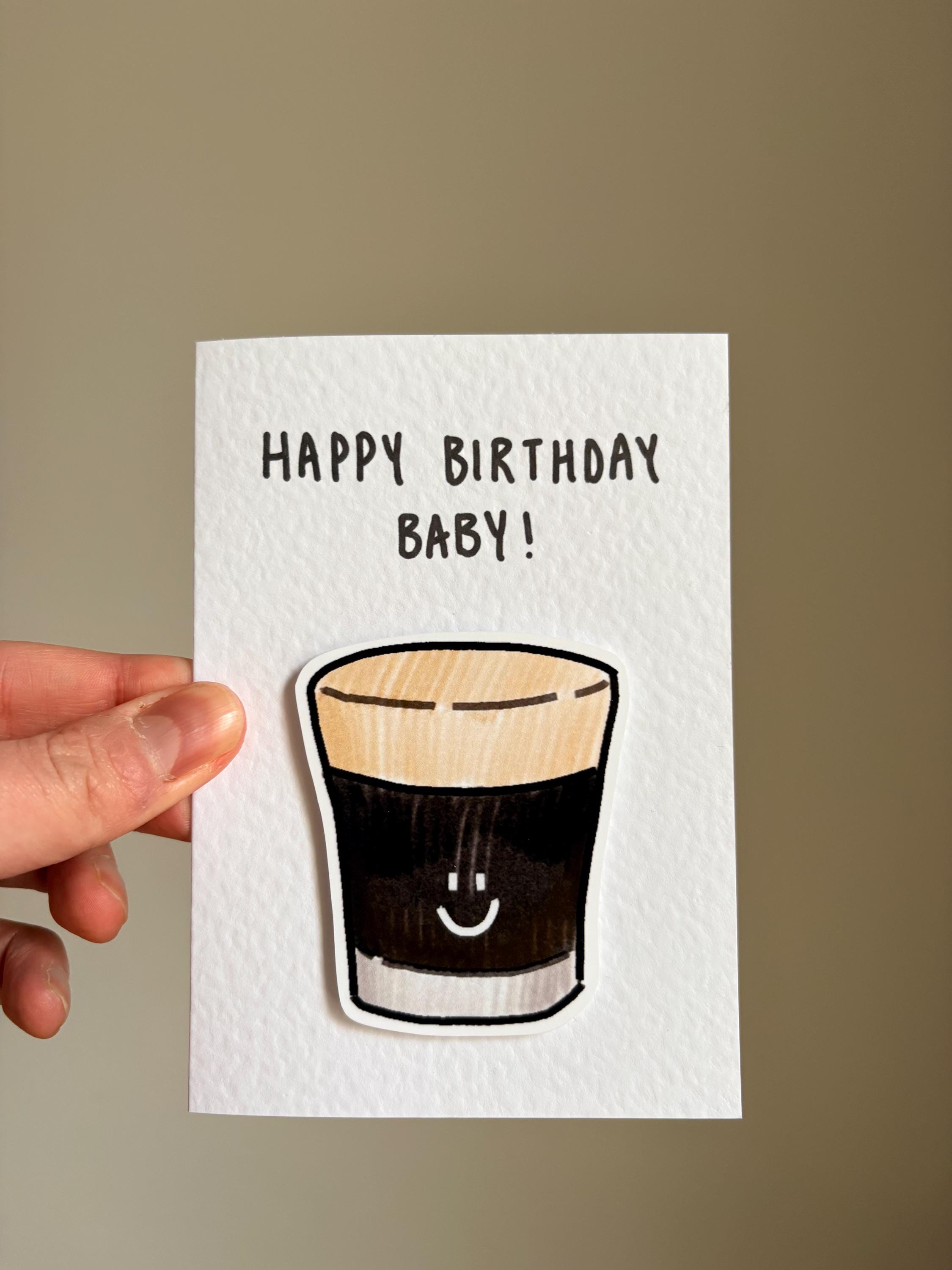 Baby Guinness | Handcrafted Birthday Card