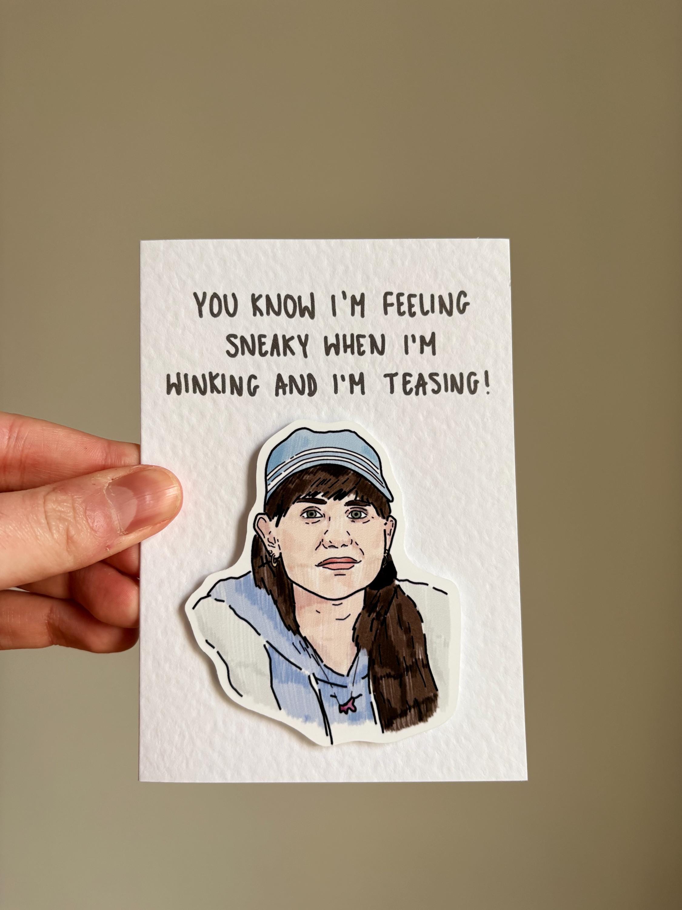 Sophie | Stath let’s flats | feeling sneaky | Handcrafted Valentine’s Day Card