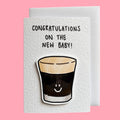 New baby | Baby Guinness | Handcrafted new baby Card