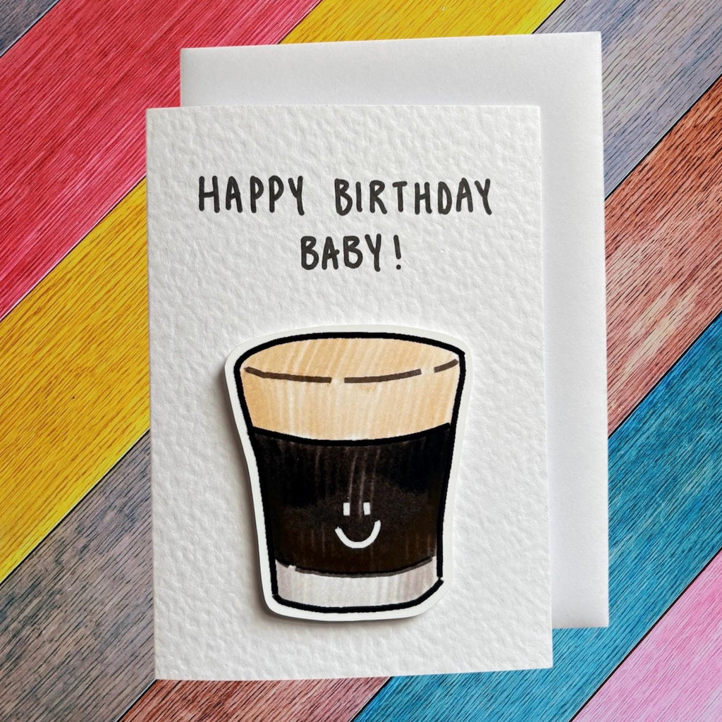 Baby Guinness | Handcrafted Birthday Card