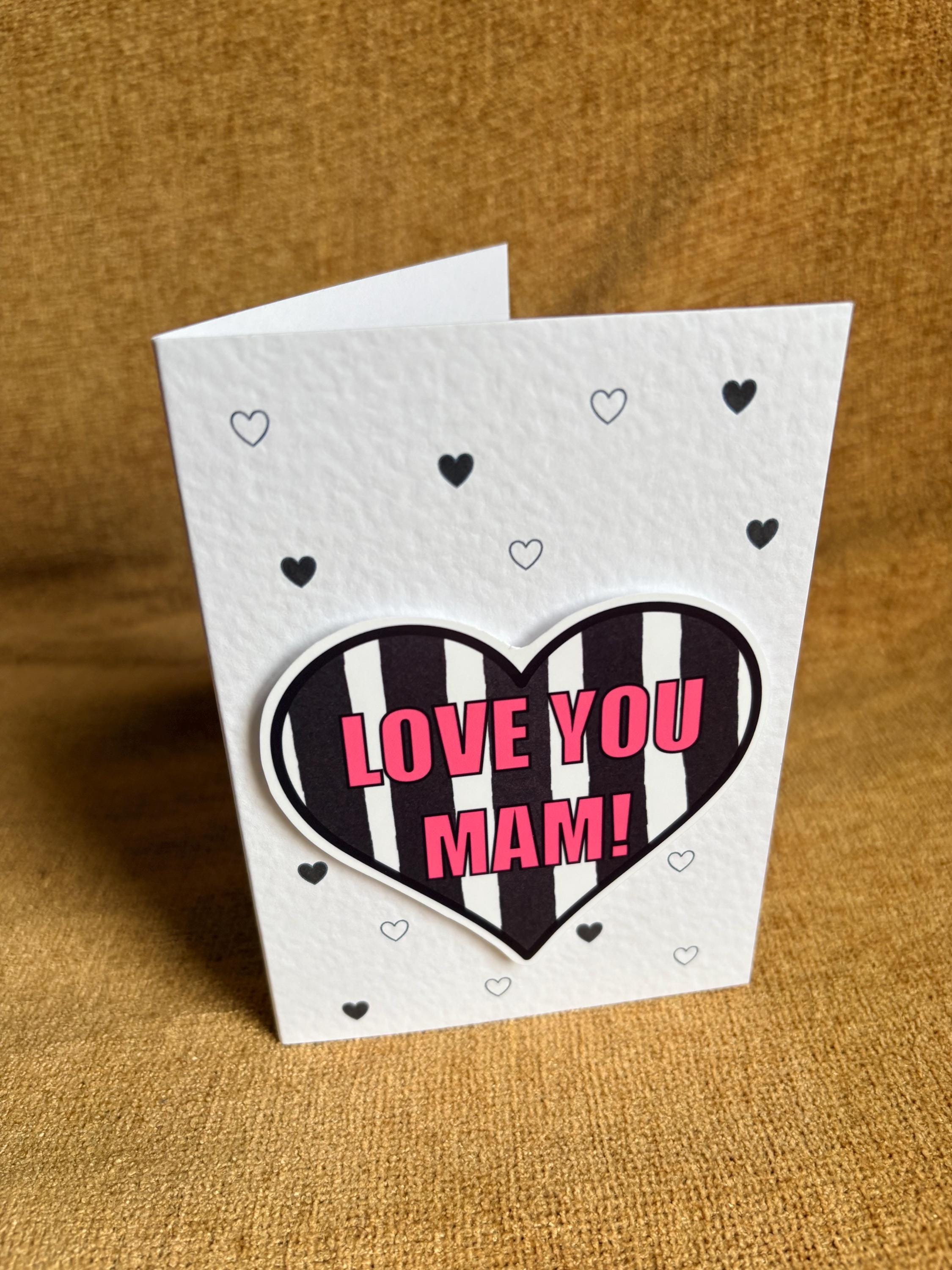 Love you Mam | Newcastle fan | Handcrafted Mother’s Day Card