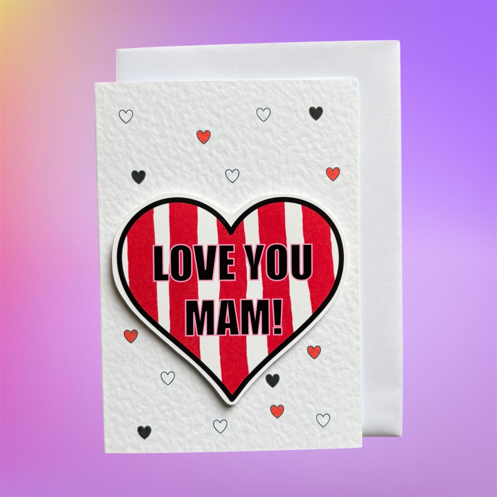 Love you Mam | Sunderland fan | Handcrafted Mother’s Day Card