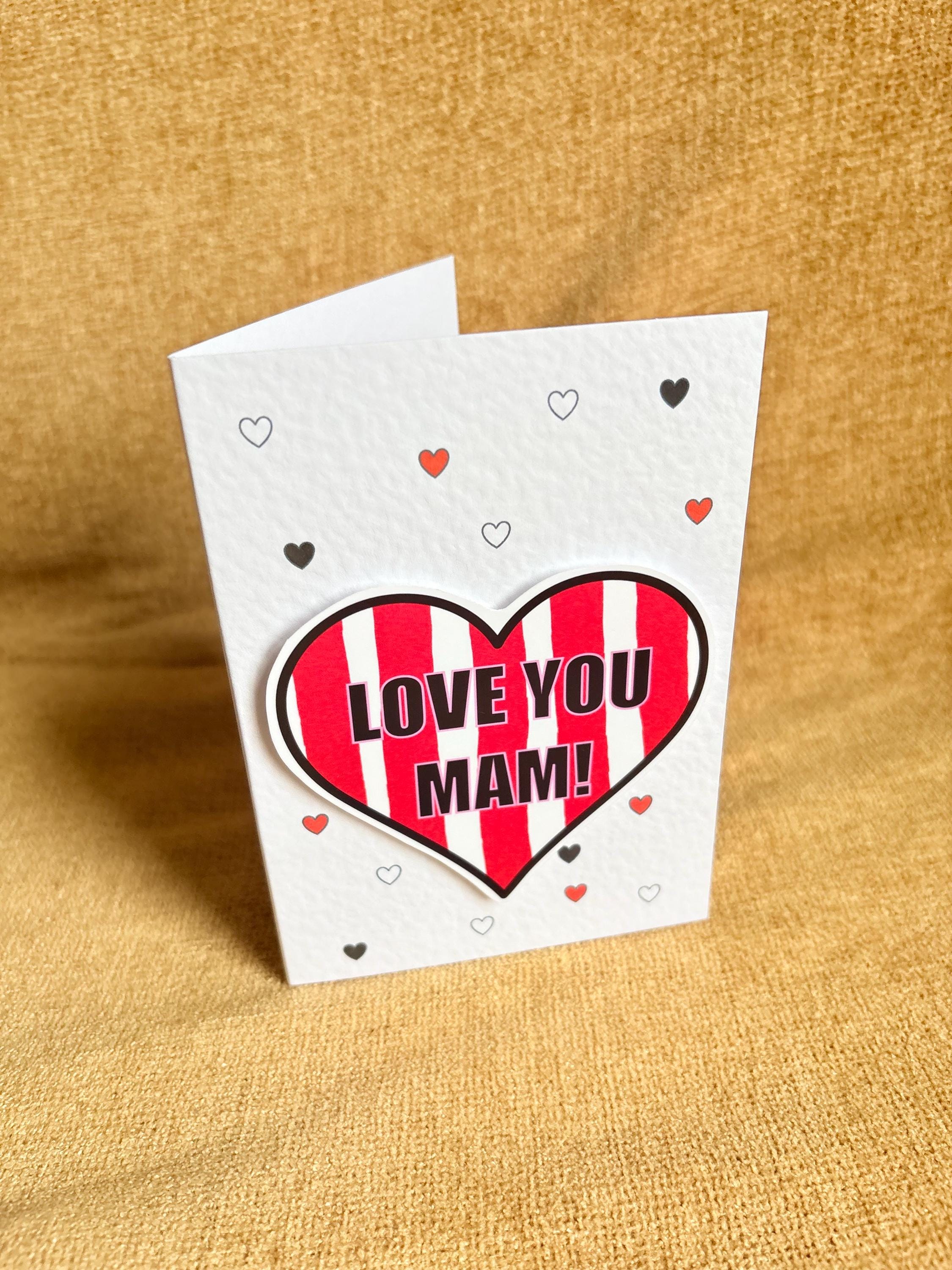 Love you Mam | Sunderland fan | Handcrafted Mother’s Day Card