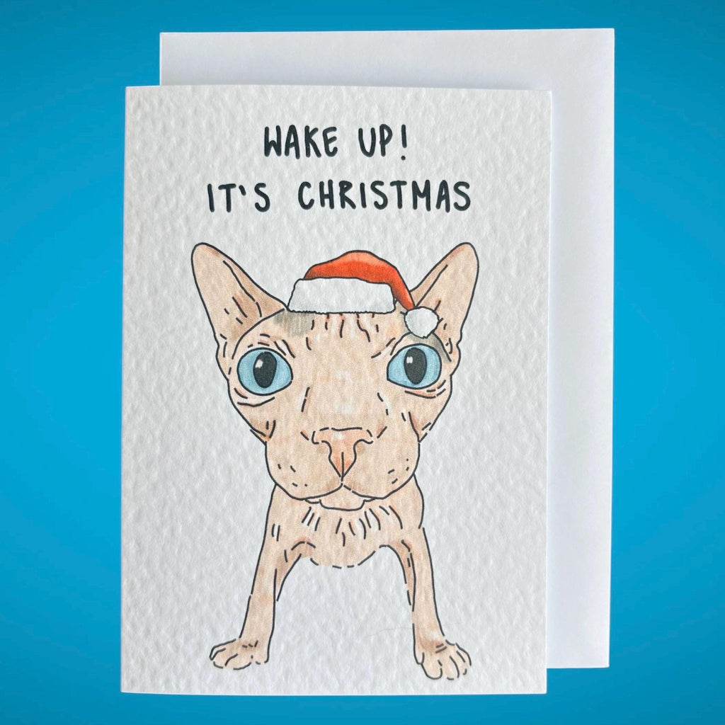 Sphynx Cat Funny Birthday Card: Handcrafted A6 Greeting Card