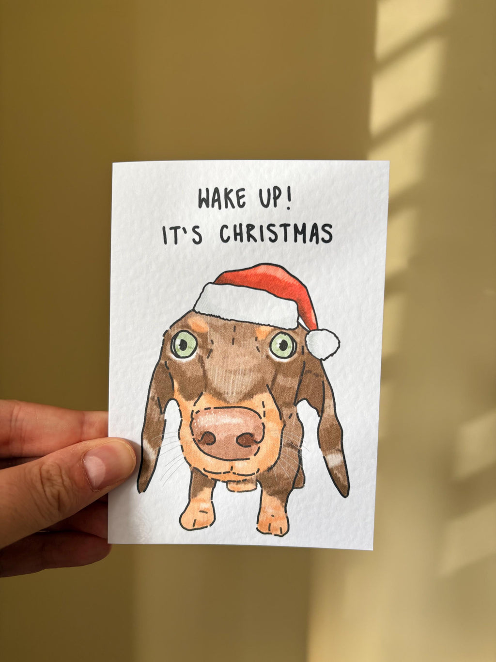 Sausage Dog (Dachshund) | In Ya Face Christmas Card