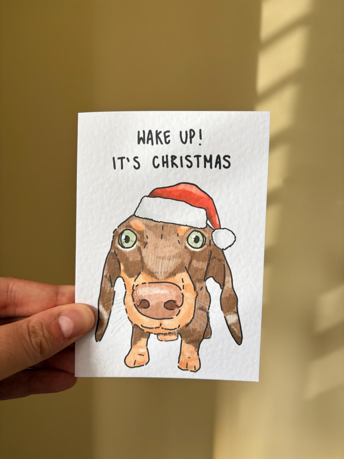 Sausage Dog (Dachshund) | In Ya Face Christmas Card